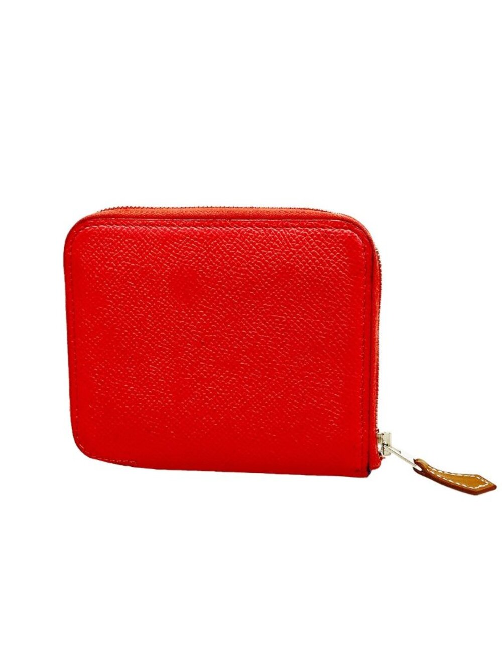 Hermes Coin Purse Azap Silk'in Compact Veau Epsom Bougainvillea Silver